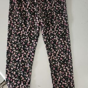 Jessica Simpson Kids Leggings - Black with Pink Floral